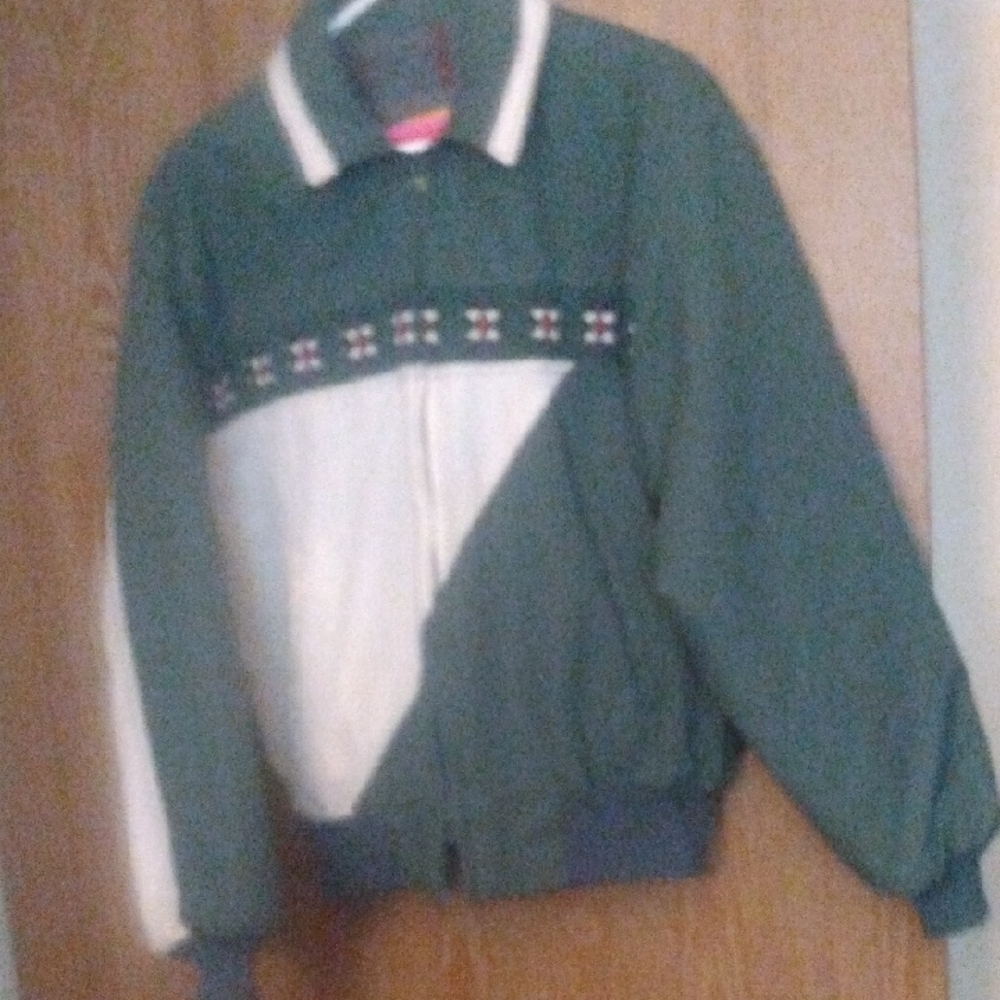 Sante Fe Trail Vintage Green and Cream Utility Jacket